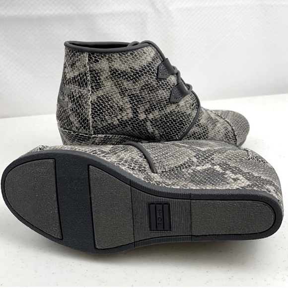 Toms Kala Snake Wedge Ankle Boots - Picture 7 of 8